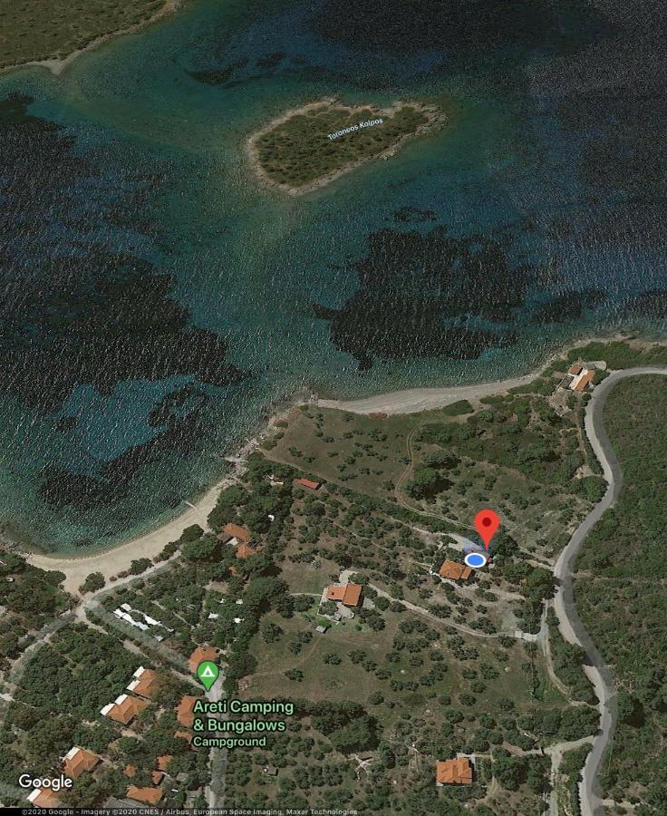 Hidden Gem Sithonia Villa Metochi Agias Kiriakis Bagian luar foto